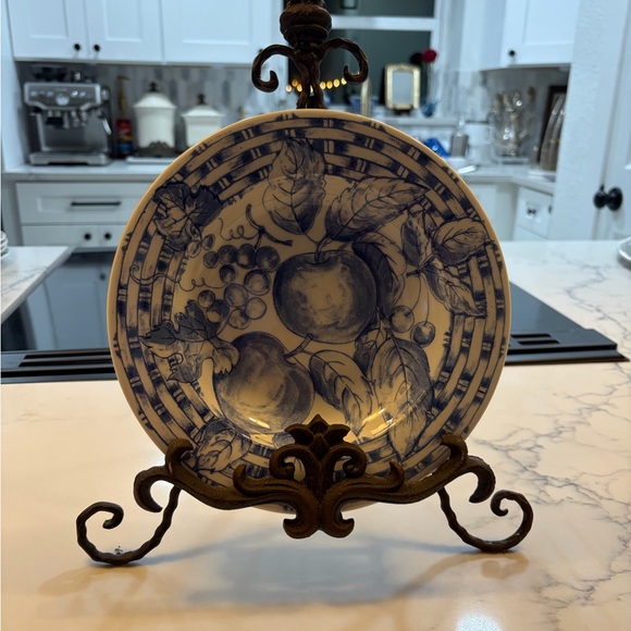 Pier 1 Imports Cream Ceramic Plate - Picture 3 of 6